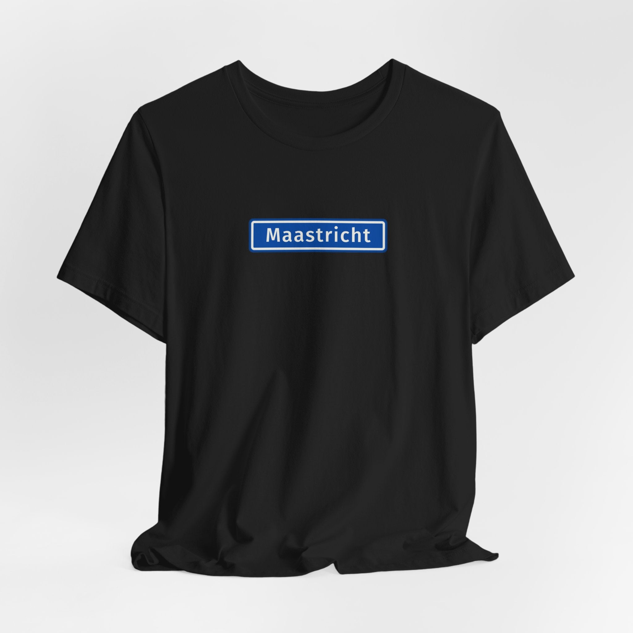 Maastricht Straatnaambord T-shirt - Zwart