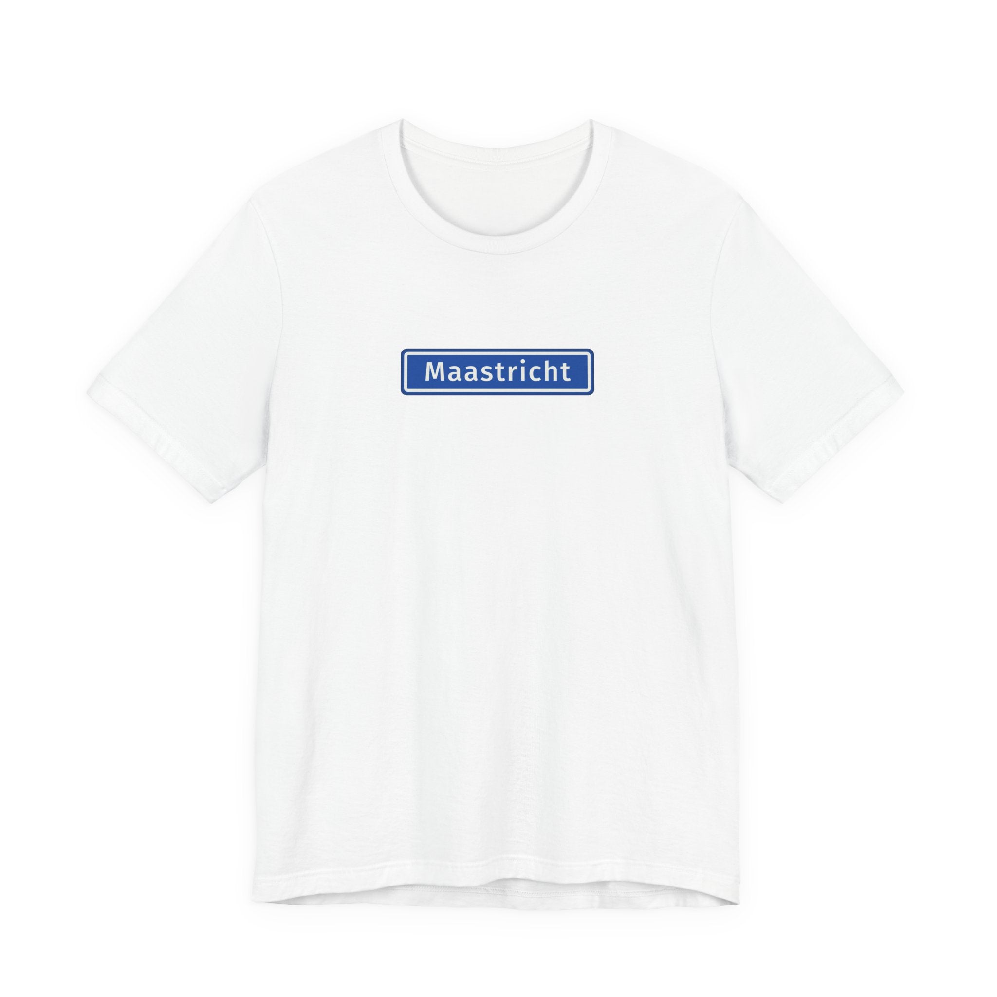 Maastricht Straatnaambord T-shirt - Wit