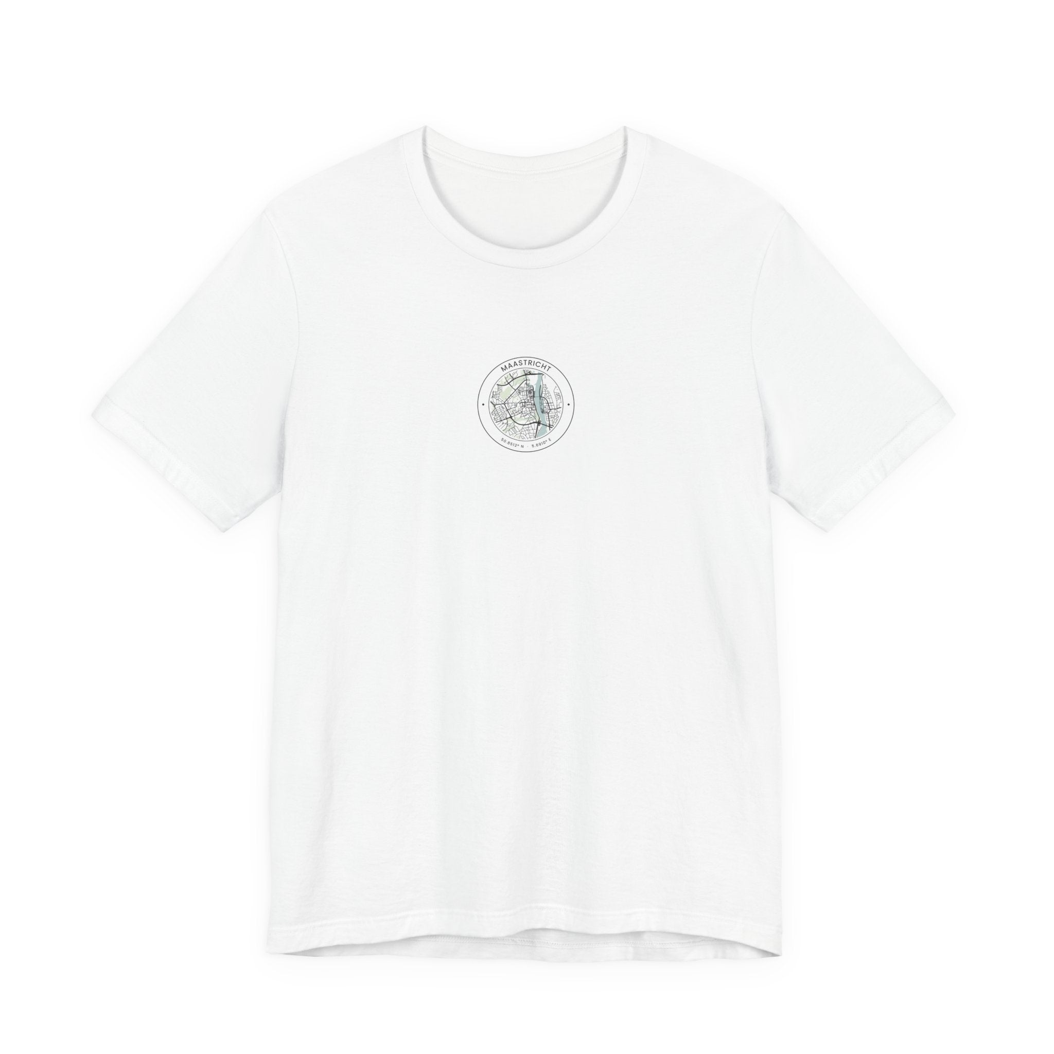 Maastricht Stadskaart T-shirt - Wit