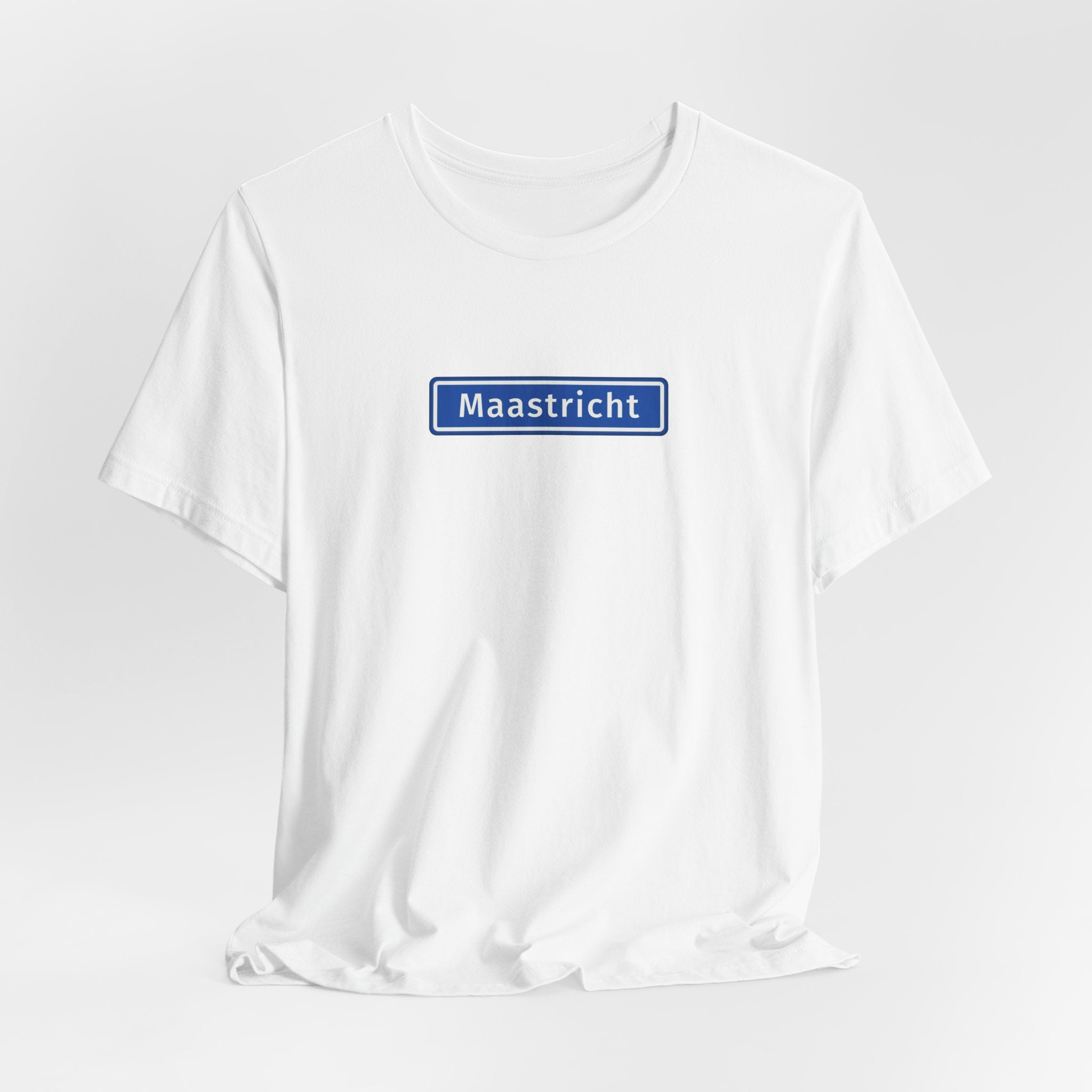 Maastricht Straatnaambord T-shirt - Wit